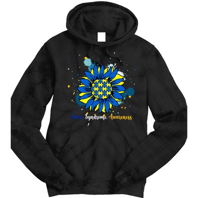 Down Syndrome Awareness Sunflower Tie Dye Hoodie