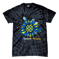 Down Syndrome Awareness Sunflower Tie-Dye T-Shirt