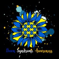 Down Syndrome Awareness Sunflower Tie-Dye T-Shirt