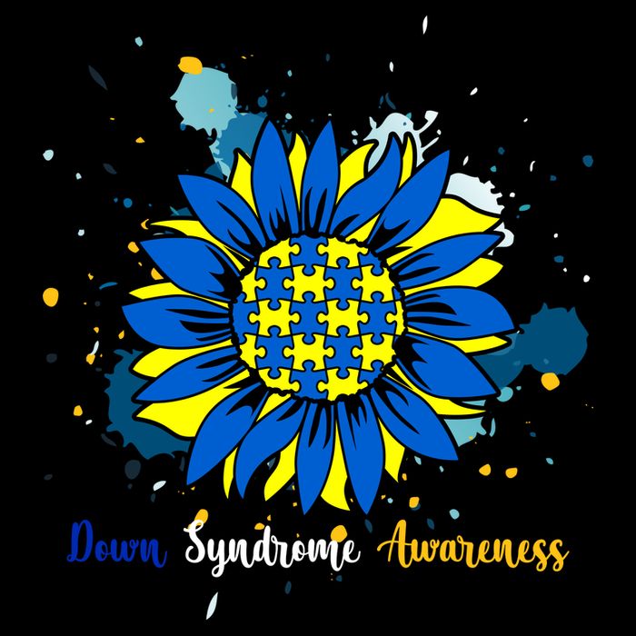 Down Syndrome Awareness Sunflower Tie-Dye T-Shirt