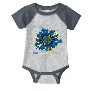 Down Syndrome Awareness Sunflower Infant Baby Jersey Bodysuit