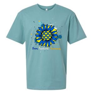 Down Syndrome Awareness Sunflower Sueded Cloud Jersey T-Shirt