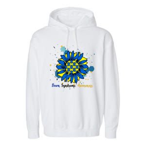 Down Syndrome Awareness Sunflower Garment-Dyed Fleece Hoodie