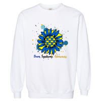 Down Syndrome Awareness Sunflower Garment-Dyed Sweatshirt