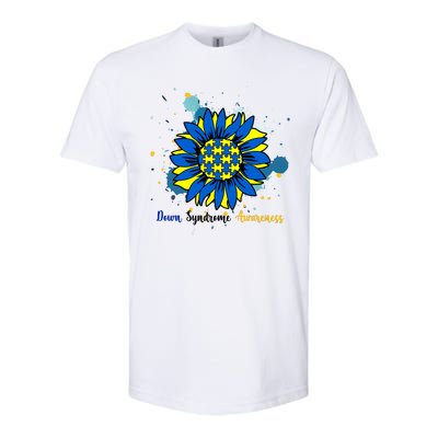 Down Syndrome Awareness Sunflower Softstyle® CVC T-Shirt