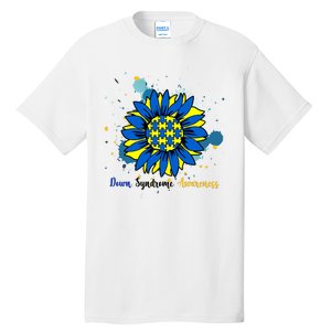 Down Syndrome Awareness Sunflower Tall T-Shirt