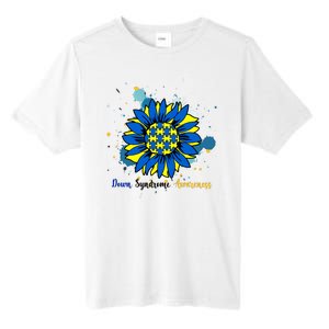 Down Syndrome Awareness Sunflower Tall Fusion ChromaSoft Performance T-Shirt