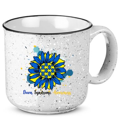 Down Syndrome Awareness Sunflower 15oz Campfire Ceramic Mug