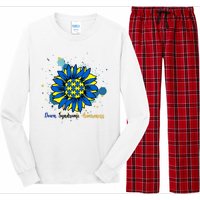 Down Syndrome Awareness Sunflower Long Sleeve Pajama Set