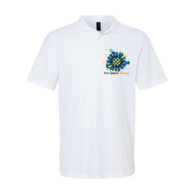 Down Syndrome Awareness Sunflower Softstyle Adult Sport Polo