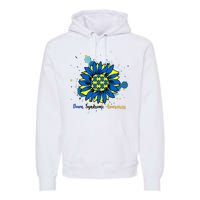 Down Syndrome Awareness Sunflower Premium Hoodie