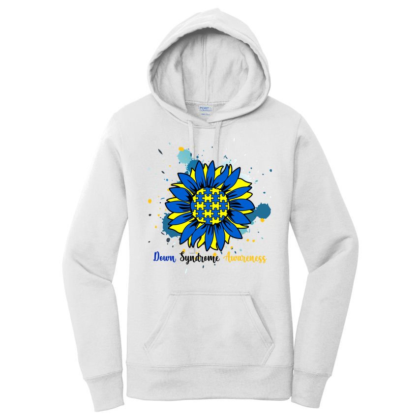 Down Syndrome Awareness Sunflower Women's Pullover Hoodie