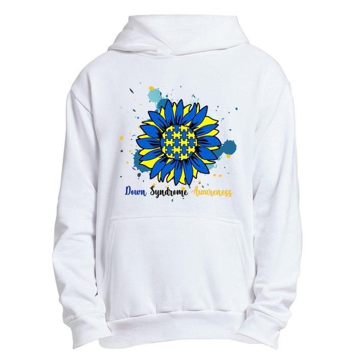 Down Syndrome Awareness Sunflower Urban Pullover Hoodie