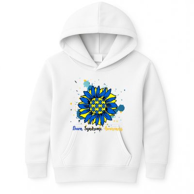 Down Syndrome Awareness Sunflower Kids Hoodie