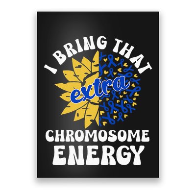 Down Syndrome Awareness Trisomy 21 Flower Poster