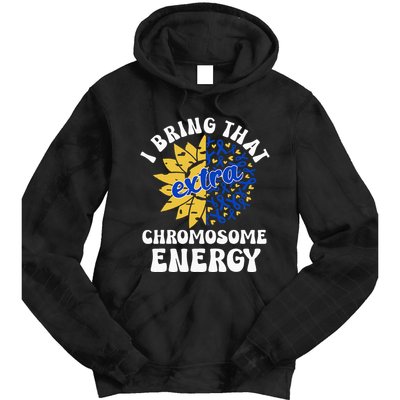 Down Syndrome Awareness Trisomy 21 Flower Tie Dye Hoodie
