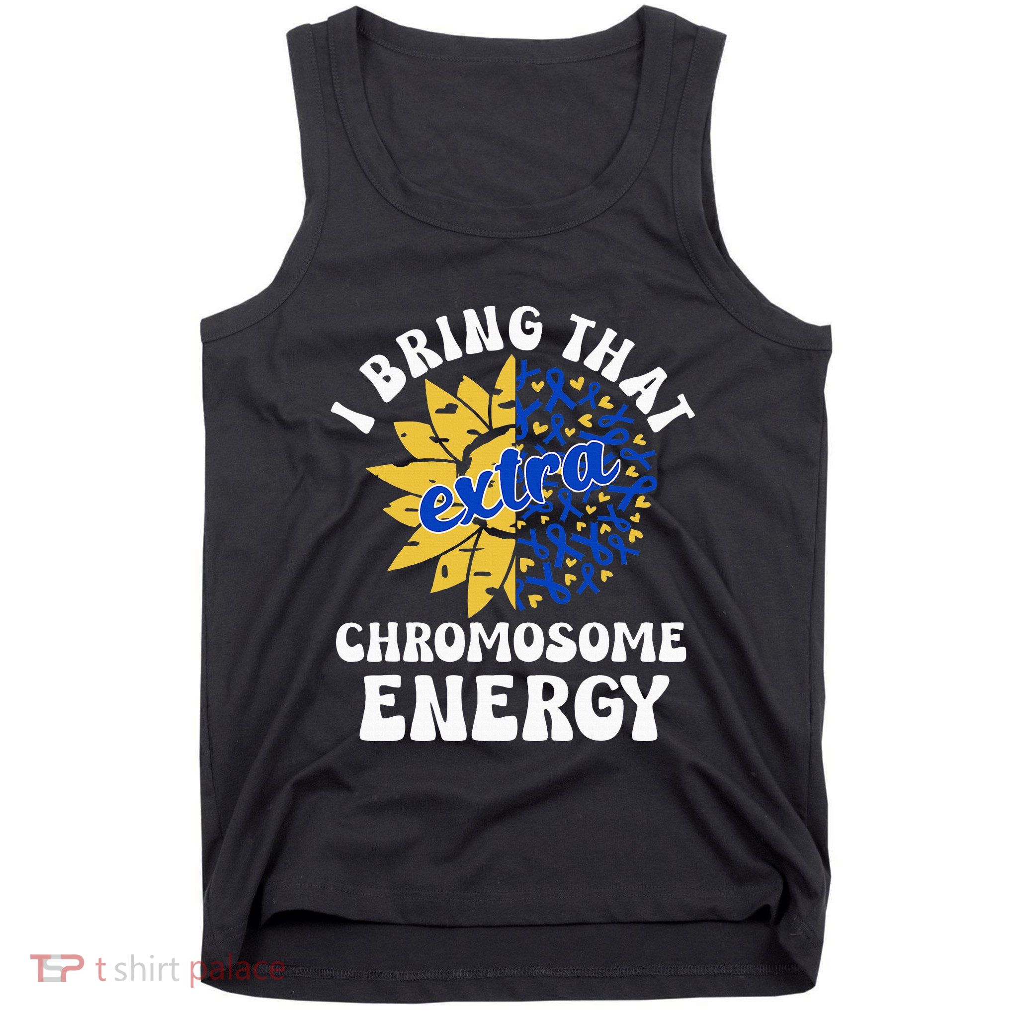 Down Syndrome Awareness Trisomy 21 Flower Tank Top