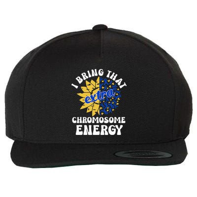 Down Syndrome Awareness Trisomy 21 Flower Wool Snapback Cap