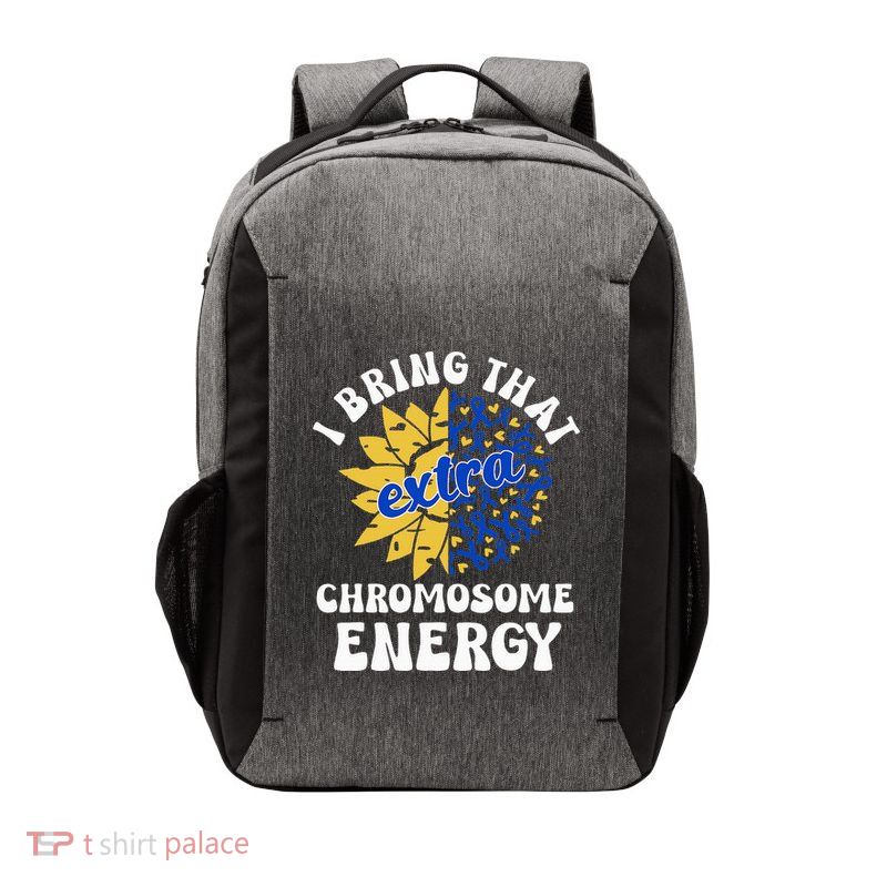 Down Syndrome Awareness Trisomy 21 Flower Vector Backpack