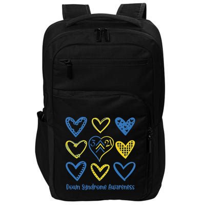 Down Syndrome Awareness Heart Lover Supporter Impact Tech Backpack