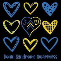 Down Syndrome Awareness Heart Lover Supporter Drawstring Bag