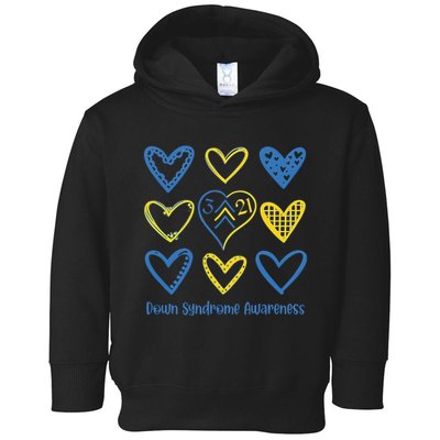 Down Syndrome Awareness Heart Lover Supporter Toddler Hoodie