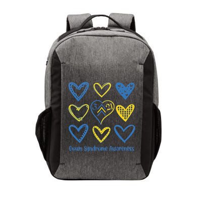 Down Syndrome Awareness Heart Lover Supporter Vector Backpack