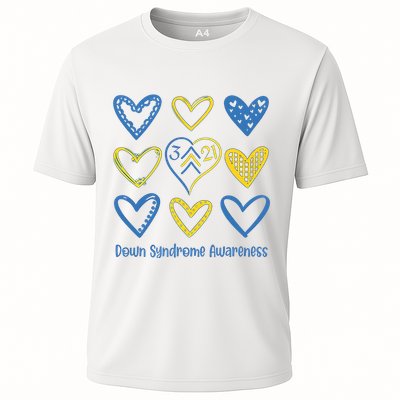 Down Syndrome Awareness Heart Lover Supporter Performance Shirt