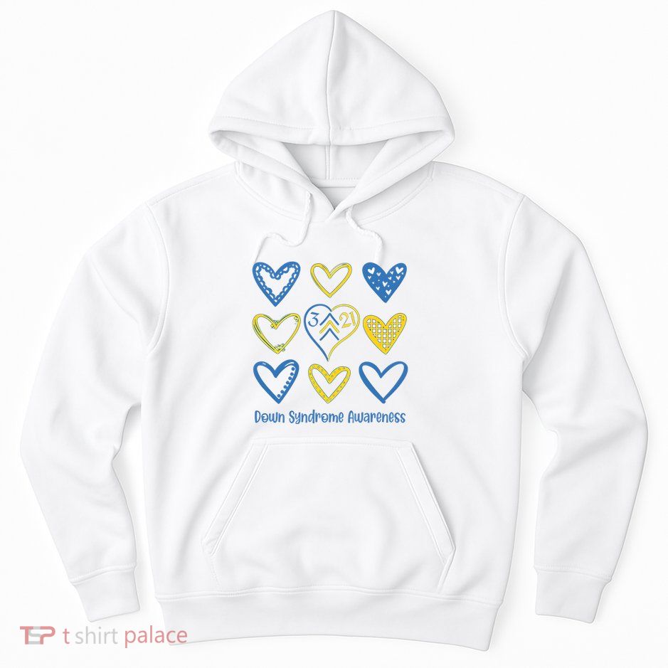 Down Syndrome Awareness Heart Lover Supporter Hoodie