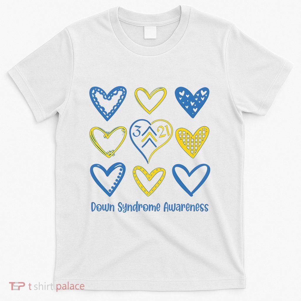 Down Syndrome Awareness Heart Lover Supporter T-Shirt