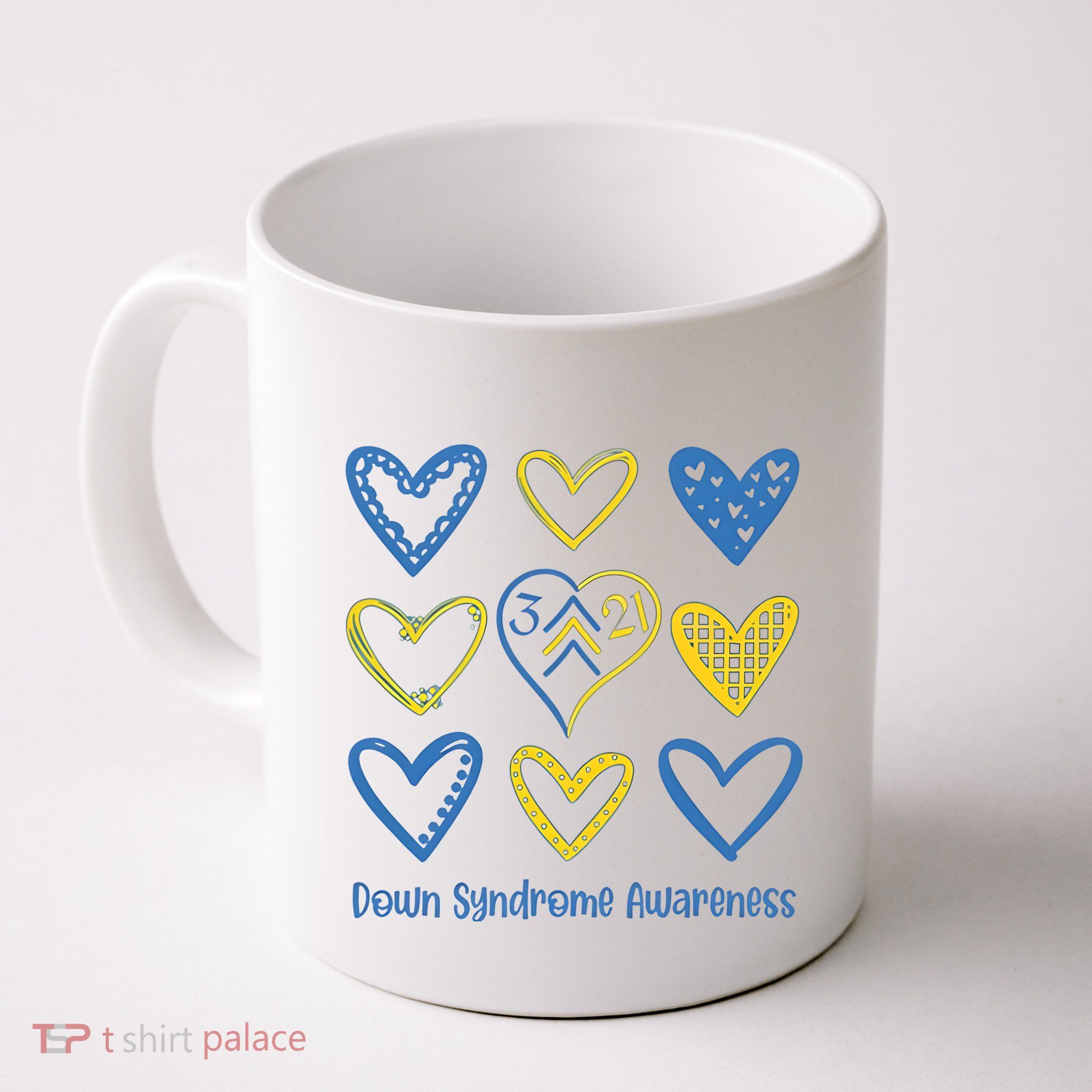 Down Syndrome Awareness Heart Lover Supporter Mug