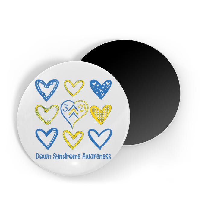 Down Syndrome Awareness Heart Lover Supporter Magnet