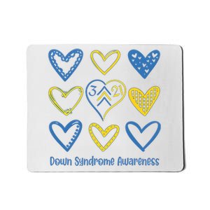 Down Syndrome Awareness Heart Lover Supporter Mousepad