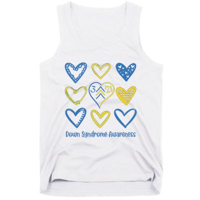 Down Syndrome Awareness Heart Lover Supporter Tank Top