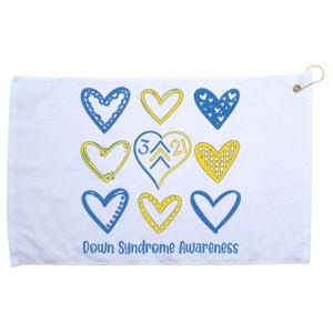 Down Syndrome Awareness Heart Lover Supporter Grommeted Golf Towel