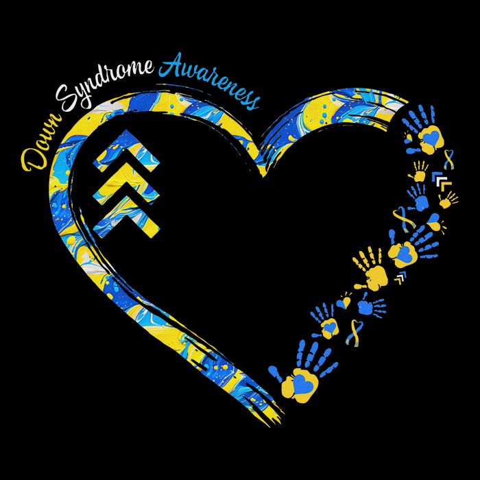 Down Syndrome Awareness Heart Down Right Perfect 321 T21 Impact Tech Backpack