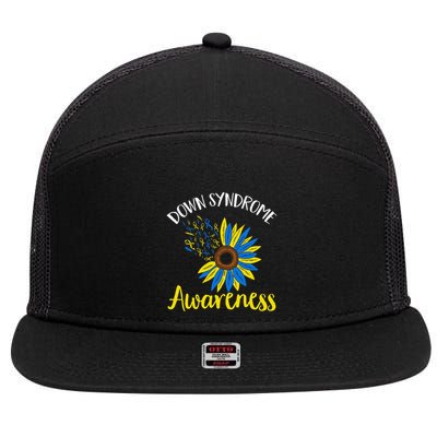 Down Syndrom Awareness Down Syndrome Awareness 7 Panel Mesh Trucker Snapback Hat