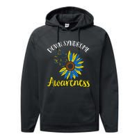 Down Syndrom Awareness Down Syndrome Awareness Performance Fleece Hoodie