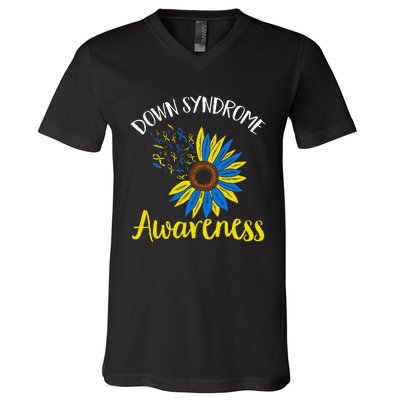 Down Syndrom Awareness Down Syndrome Awareness V-Neck T-Shirt