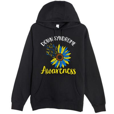 Down Syndrom Awareness Down Syndrome Awareness Premium Pullover Hoodie