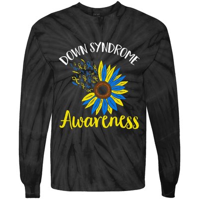 Down Syndrom Awareness Down Syndrome Awareness Tie-Dye Long Sleeve Shirt