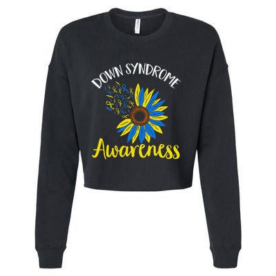 Down Syndrom Awareness Down Syndrome Awareness Cropped Pullover Crew