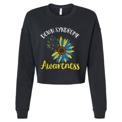 Down Syndrom Awareness Down Syndrome Awareness Cropped Pullover Crew