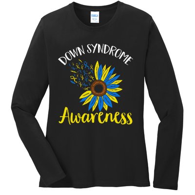 Down Syndrom Awareness Down Syndrome Awareness Ladies Long Sleeve Shirt