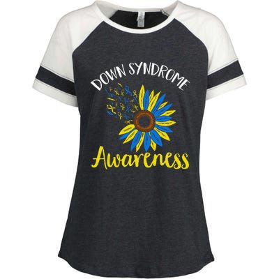 Down Syndrom Awareness Down Syndrome Awareness Enza Ladies Jersey Colorblock Tee