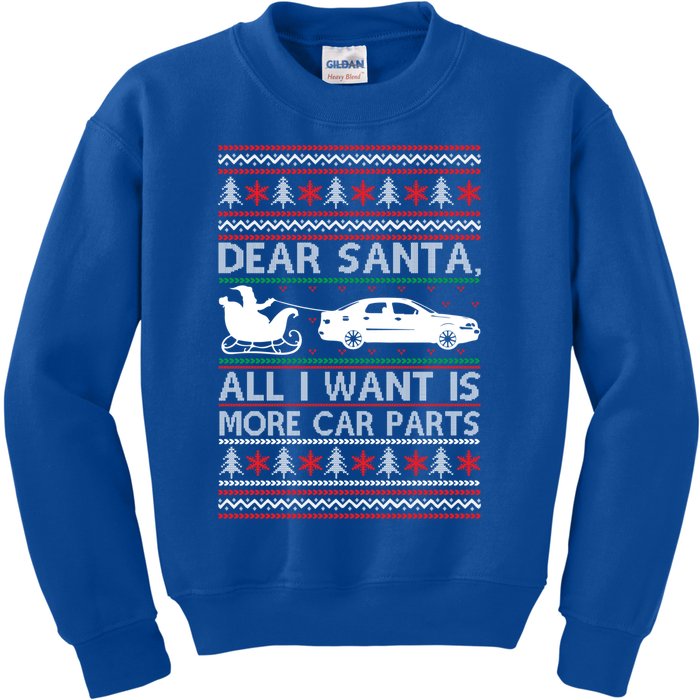 Dear Santa All I Want Is More Car Parts Christmas Cute Gift Kids Sweatshirt