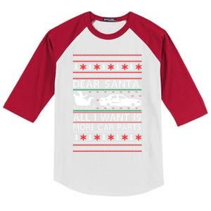 Dear Santa All I Want Is More Car Parts Christmas Cute Gift Kids Colorblock Raglan Jersey