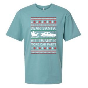 Dear Santa All I Want Is More Car Parts Christmas Cute Gift Sueded Cloud Jersey T-Shirt