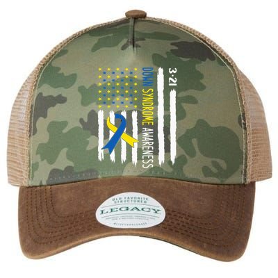 Down Syndrome Awareness Us Flag Trisomy 21 Legacy Tie Dye Trucker Hat