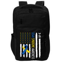 Down Syndrome Awareness Us Flag Trisomy 21 Impact Tech Backpack